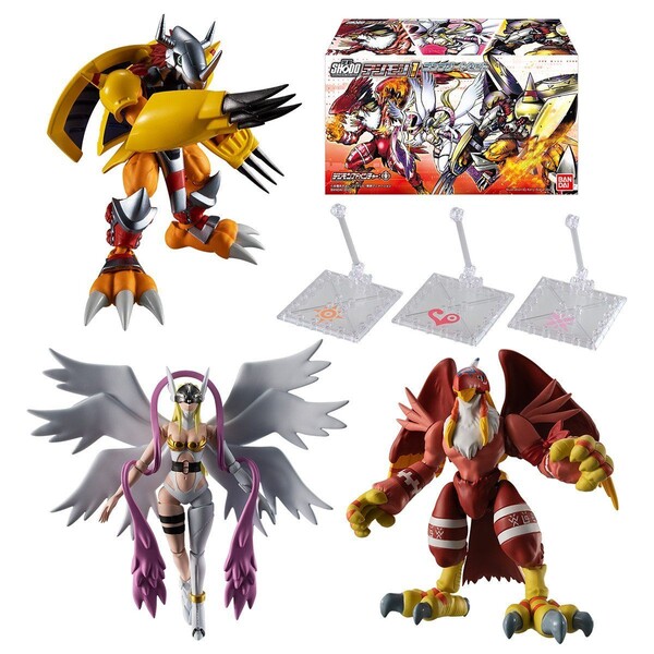 Bandai Shokugan, Candy Toy, Shodo, Shodo Digimon 1 [120101] (Complete Set), Digimon Adventure:, Bandai, Action/Dolls